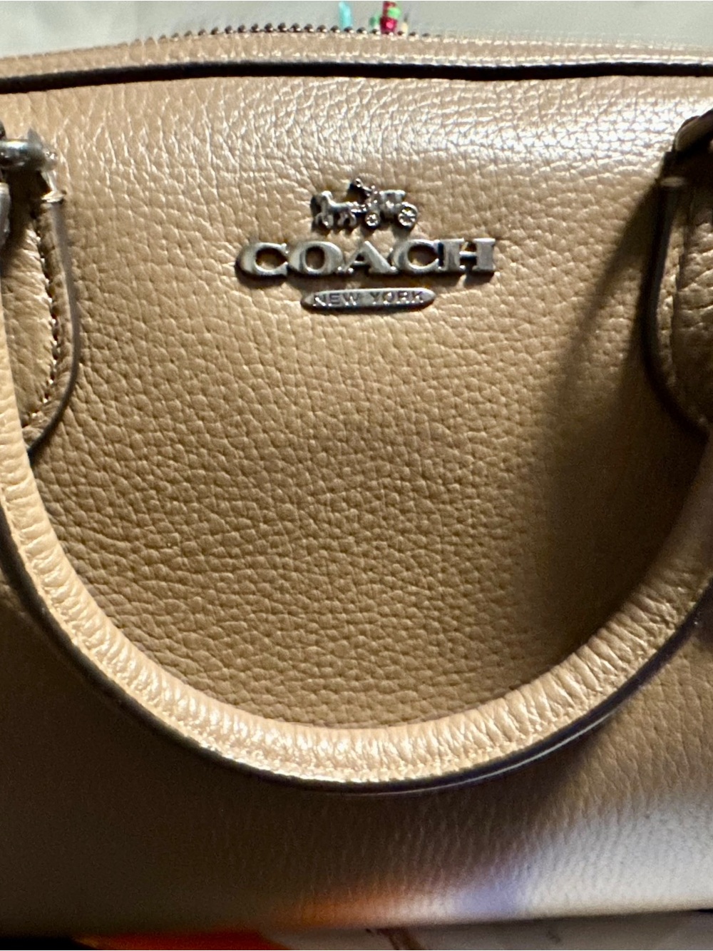 Coach Medium Rowan Pebbled Leather Satchel - Picture 5 of 5